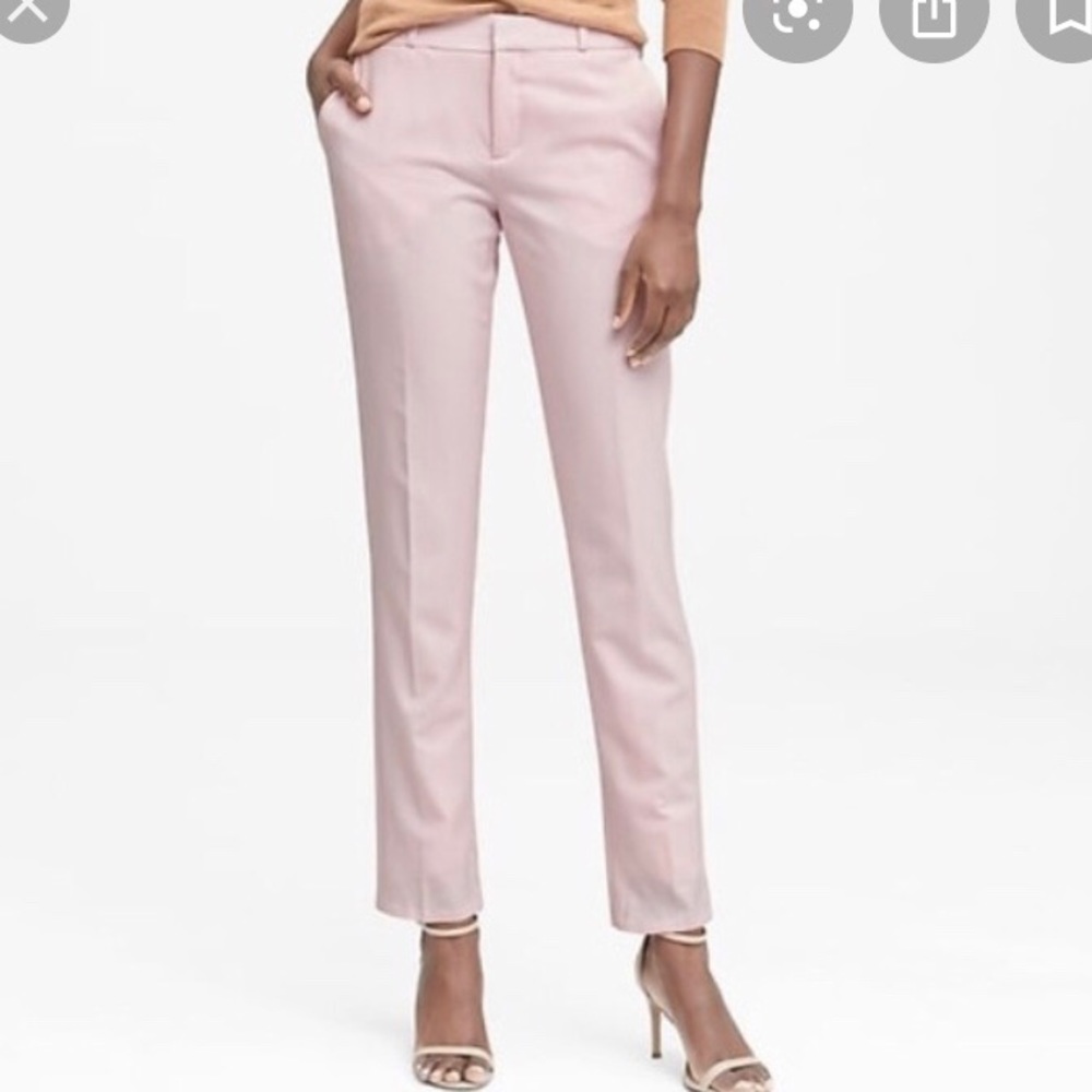 NWT Light Pink Banana Republic Ryan 4L Long Pants